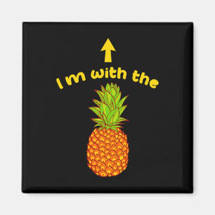 Imán Estoy con el cerillo sarcástico de piña