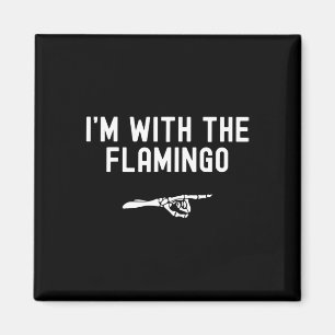 Imán Estoy con el flamenco flamenco Halloween Spooky Sk