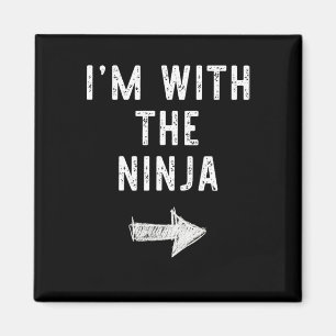 Imán Estoy con el golpe de estado de Ninja Costume Hall