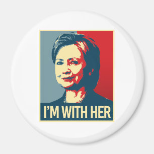 Imán estoy con el poster de hillary - -