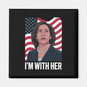 Imán Estoy con ella Kamala Vota por Presidenta 2024