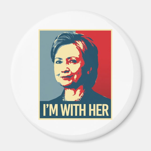 Imán estoy con hillary poster - - (Frente)