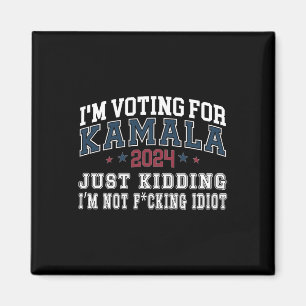 Imán Estoy con Kamala solo secuestrando no idiotas retr