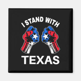 Imán Estoy con la divertida bandera de Texas en Texas O