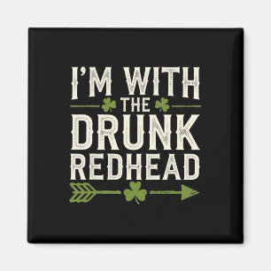 Imán Estoy Con La Pelirroja Borracha Día De San Patrici