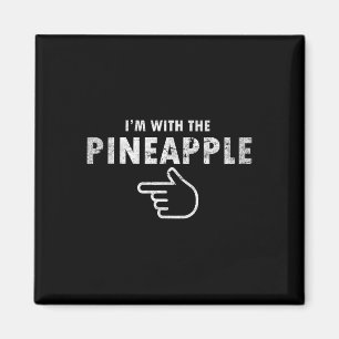 Imán Estoy con Pineapple Halloween Costume Parejas Dive