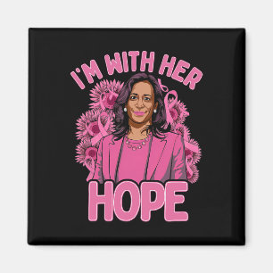 Imán Estoy con su esperanza Kamala Harris 2024 Cáncer d