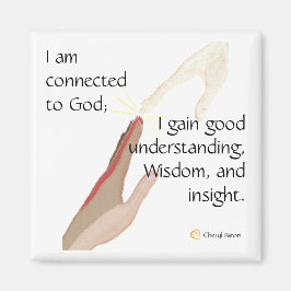 Imán Estoy conectado a Dios; gano un buen imán.