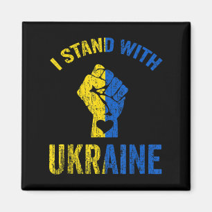 Imán Estoy de acuerdo con el apoyo de la bandera ucrani