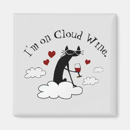 Imán Estoy en Cloud Wine Cita divertida de Love Wine