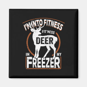 Imán Estoy en el gimnasio Deer Freezer Funny Dad Hunter