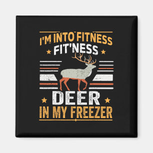 Imán Estoy en el gimnasio Deer Freezer Funny Dad Hunter