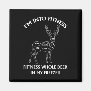 Imán Estoy en Fitness Fitness Deer en mi Freezer Huntin