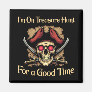 Imán Estoy en la búsqueda de tesoros para los piratas d