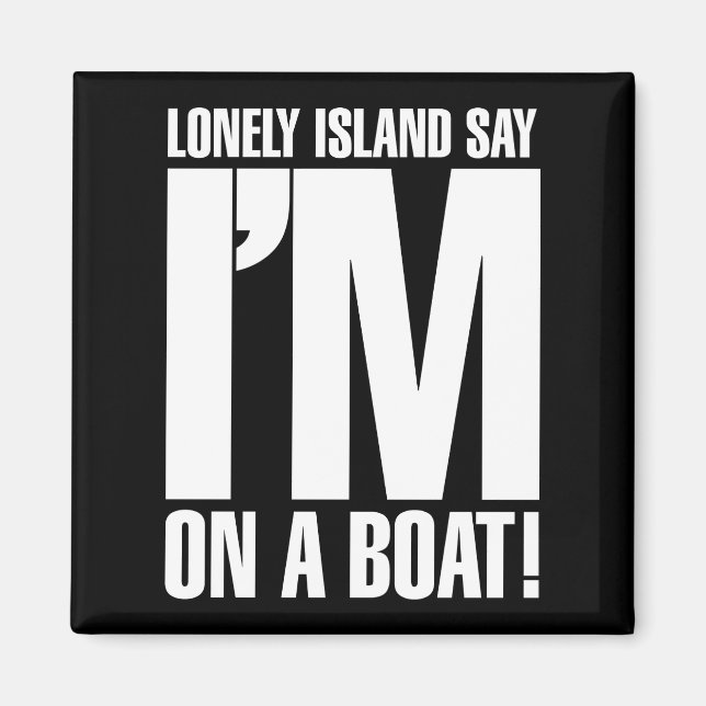 Imán Estoy en un barco (Frente)