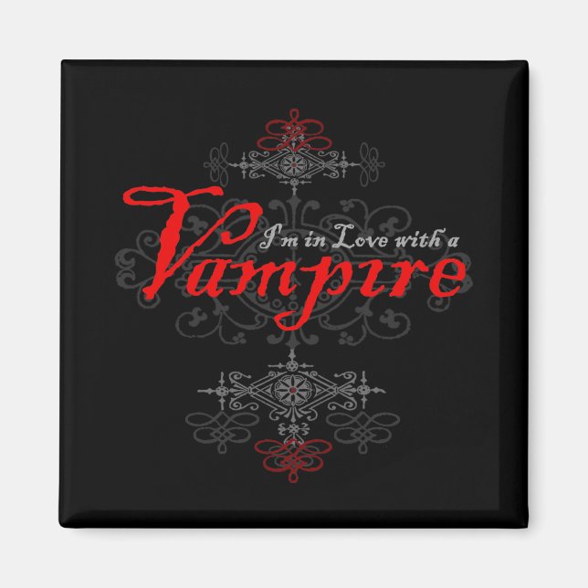 Imán Estoy enamorada de un vampiro (Frente)