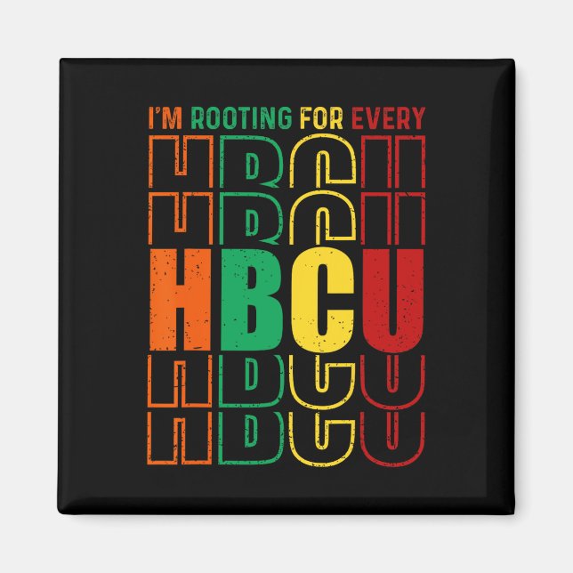 Imán Estoy esperando cada mes de historia negra de Hbcu (Frente)