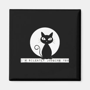 Imán Estoy Juzgando Silenciosamente A Ti Gato Stare Mem