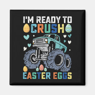 Imán Estoy Listo Para Aplastar Huevos De Pascua Camión