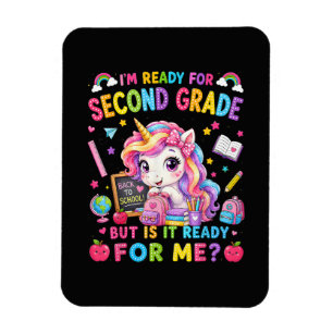 Imán Estoy listo para el unicornio de segundo grado pri