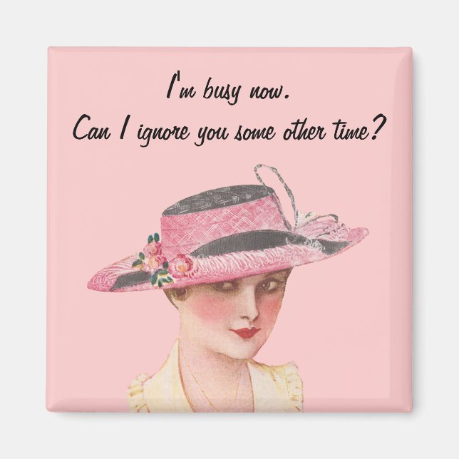 Imán Estoy ocupado ahora (Frente)