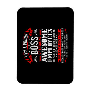 Imán Estoy Orgulloso Jefe De Fu, Impresionantes Emplead