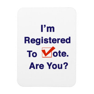 Imán Estoy Registrado para Votar 2026