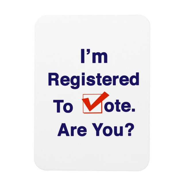 Imán Estoy Registrado para Votar 2026 (Vertical)