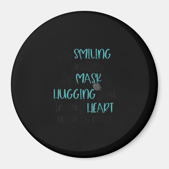 Imán Estoy Sonriendo Bajo El Conductor Del Autobús De L (Frente)