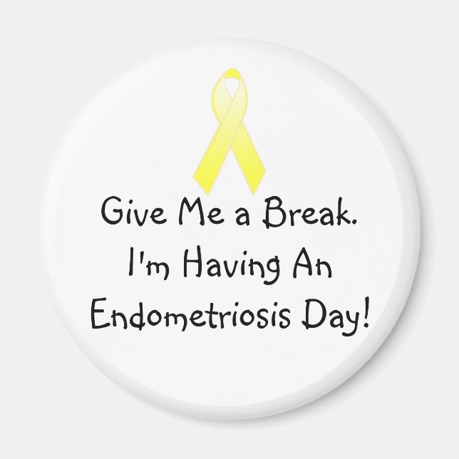 Imán ¡Estoy teniendo un Día de la Endometriosis! (Frente)