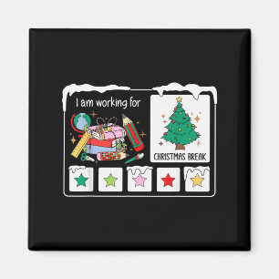 Imán Estoy Trabajando Por Vacaciones De Navidad 5 Estre