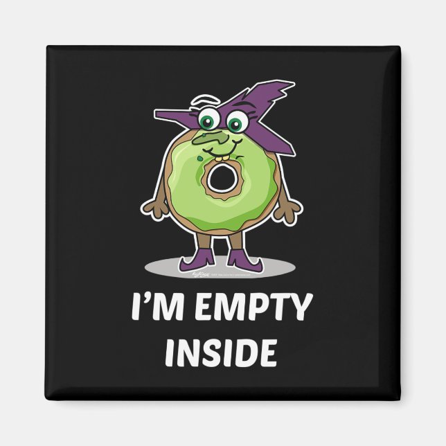 Imán Estoy vacío dentro del diseño de Donut de Hallowee (Frente)
