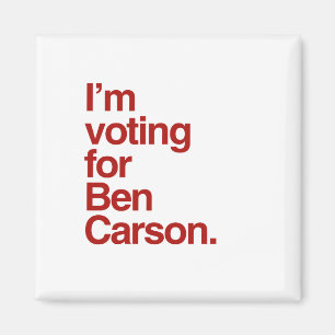 Imán Estoy votando por Ben Carson 2016
