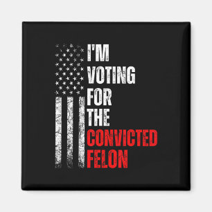 Imán Estoy Votando Por El Condenado Felon Trump 2024 Am