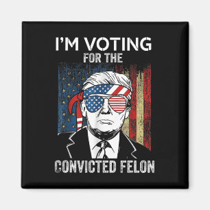 Imán Estoy votando por el convicto Felon Funny Trump