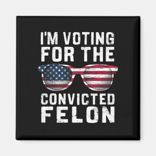 Imán Estoy votando por el delincuente convicto Pro Trum