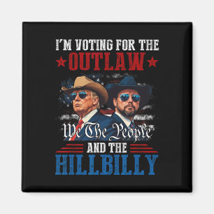 Imán Estoy votando por el forajido y el paleto Trump