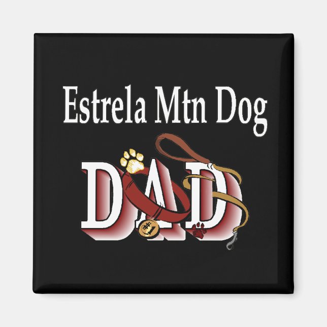 Imán Estrela Mountain Dog DAD Magnet (Frente)