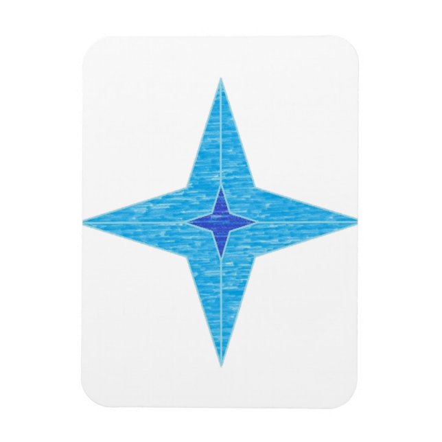 Imán Estrella azul (Vertical)