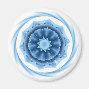 Imán Estrella azul con corazones