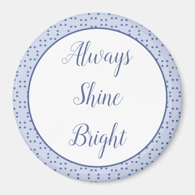 Imán Estrella azul pequeña (Frente)