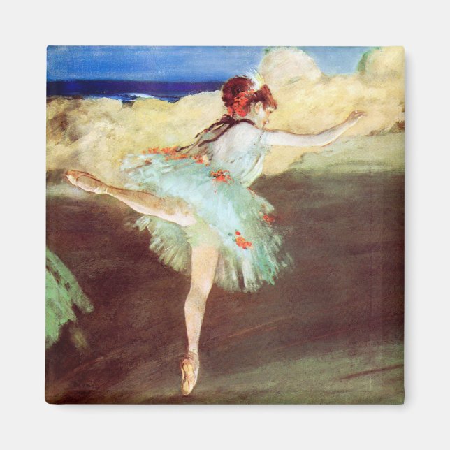 Imán Estrella: Bailarina al punto por Degas (Frente)