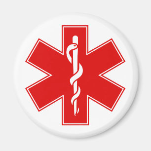 Imán Estrella blanca amarillo-naranja roja de la