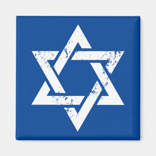 Imán Estrella Blanca Grunge de David