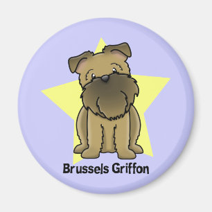 Imán Estrella Bruselas Griffon de Kawaii