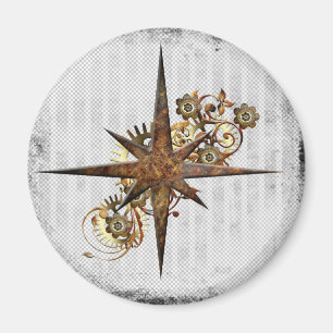 Imán Estrella de brújula Steampunk
