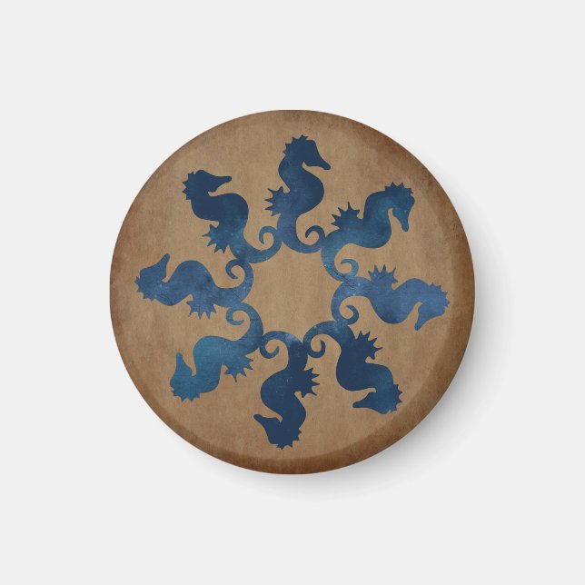 Imán Estrella de caballito de mar de época (Frente)