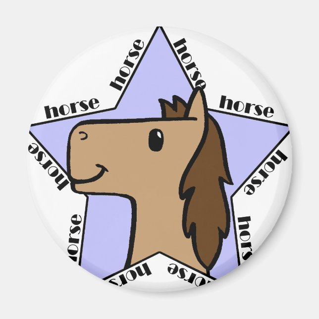 Imán Estrella de caballo (Frente)