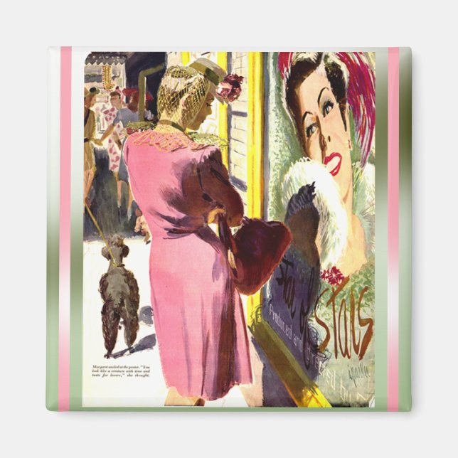 Imán Estrella de cine de época (Frente)