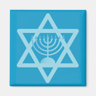 Imán Estrella de David Menorah